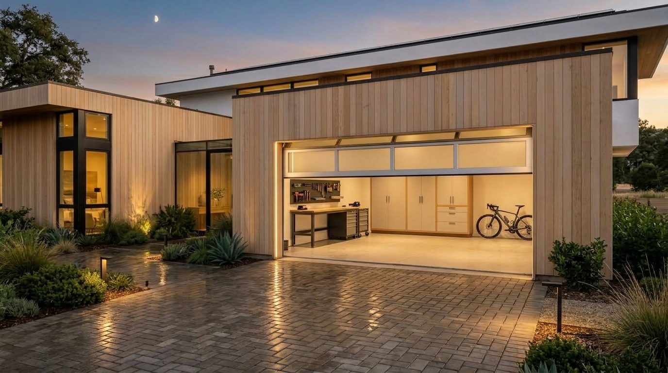 Gregory Holt Garage Door Repair Garage Door Gliding Open Revealing Warm Illuminated Interior